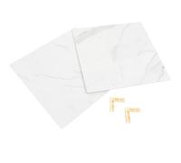 Toddmomy Tableros de Fondo para Fotografía 40x40 Cm PVC Reutilizables 2 Piezas Patrón Mármol Claro para Alimentos, Cosméticos y Exhibición de Productos, Accesorios para Estudio Fotográfico