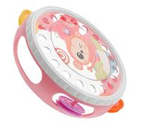 Toddmomy Tambor de Mano Infantil Tamborín Musical de Percusión para Desarrollo Sensorial y Coordinación Juguete Educativo Rosa para Fiestas