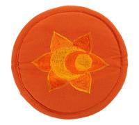 Toddmomy Tapete Bordado Artesanal para Cuenco Sonoro Budista, Almohadilla Redonda Mediana 16 Cm Color Naranja, Cojín Decorativo para Instrumento Musical y Uso Ritual Varios estilos