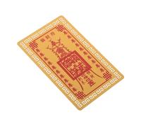 Toddmomy Tarjeta Amuleto Feng Shui Tai Serpiente Aleación Aluminio- Protección Espiritual Diseño Riqueza Portátil Compacta para Buena Suerte Auspiciosa