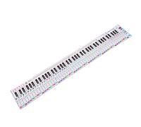 Toddmomy Tarjeta de Práctica para Teclado de Piano Enrollable de 88 Teclas, Guía Didáctica para Principiantes, Papel de Práctica para Teclado Portátil, Ayuda para Aprendizaje y Ejercicios