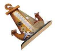 Toddmomy Termómetro de Ancla Vintage Náutico para Mesa Decoración Mediterránea, Resistente al Desgaste y Monitorización Precisa de Temperatura para Bar y Escritorio