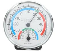 Toddmomy Termómetro de Pared de Plástico Abs Colgante para Interior y Exterior, Higrómetro para Jardín y Terraza, Medidor de Temperatura y Humedad sin Batería, Compacto y Práctico