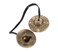 Toddmomy Tingsha De Latón Resistente Platillos Para Meditación y Rituales Vajrayana Campanas Instrumentos De Percusión Para Mindfulness y Relajación