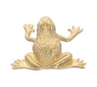 Toddmomy Tiradores de Armario Vintage de Latón Diseño de Rana Feng Shui para Cocina y Baño, Manijas Resistentes Funcionamiento Suave para Gabinetes de Dormitorio