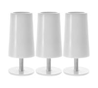 Toddmomy Tope para Persianas Enrollables de Plástico Blanco, 3 Unidades, Superficie Lisa y Resistente para Cortinas Hogar