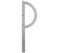 Toddmomy Transportador Metálico para Carpintería Regla de 150 MM y Semicírculo de 180° Transportador para Dibujar Ángulos Fijos Herramienta Manual de Medición para Bricolaje y