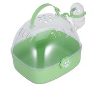 Toddmomy transportines para Conejos Transportín de Viaje para Jaula de hámster transportador de pájaros pequeños hámster de Transporte jaulas de Abdominales Verde