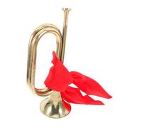 Toddmomy trompeta Cuerna bugle banda Instrumento de viento instrumentos de viento corneta para orquesta instrumento de cuerno instrumento adolescente paño Golden