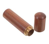 Toddmomy Tubo De Almacenamiento De Cerillas De Madera Con Tapa Diseño Compacto y Portátil Para Camping y Exteriores Elegante Caja Decorativa Resistente y Multifunctional Para Supervivencia