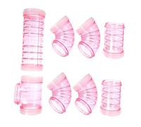 Toddmomy Tubos para Jaula de Hámster Rosa Túnel Ampliable para Ampliar y Conectar Laberintos Accesorio Externo Compatible con Jaulas Diversas Fácil Limpieza y Entretenimiento para Mascotas