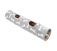 Toddmomy Túnel para Gatos Plegable con Diseño de Hueso, Juguete Interactivo con Pelota y Sonido Crujiente, Túnel de Interior para Gatitos, Cachorros y Pequeños Animales, Estimula Juego