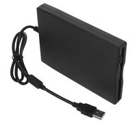 Toddmomy Unidad de Disquete Externa USB 2.0 Alta Velocidad, Lector Portátil de Discos para Ordenador Portátil Escritorio, Carcasa Abs Negra Plug and Play