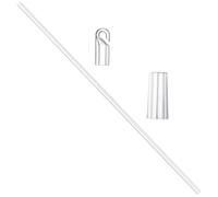 Toddmomy Varilla Transparente para Persianas Venecianas Repuesto Duradero de PP con Gancho y Agarre para Abrir Cortinas Ventanas y Puertas del Hogar