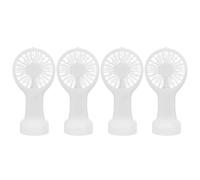 Toddmomy Ventilador de Mano Portátil USB Recargable de 3 Velocidades | Base de Sobremesa Incluida, Batería Integrada y Plástico, para Bodas y Trayectos de Verano