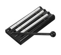 Toddmomy Woody Phoneme Wind Chime repicar Instrumentos Musicales de carillón de percusión Tubos de carillón de Viento Instrumento de percusión de Campanas Madera Negro