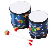 Toddmomy World of Submarine Theme Bongos Percussion Drums for Adults Handheld Musical Instrument for Education and Performance