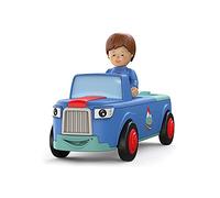 Toddys by siku 0103, Mio Mounty, Vehículo de 3 piezas, Interconectable, Incluye figura móvil, Motor de fricción, Azul/Turquesa, A partir de 12 meses