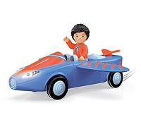 Toddys by siku 0133, Bill Breezy, Avión a reacción de 3 piezas con luz y sonido, Se puede montar, Incluye figura móvil, Motor con volante, Azul/Naranja, A partir de 12 meses