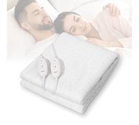 Todeco Calefacción bajo la Cama, Calientacamas Eléctrico Doble 160 x 140 cm, 3 Niveles de Temperatura, protección contra sobrecalentamiento