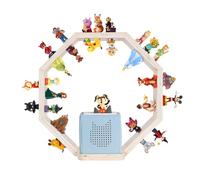 Todeco Estantería magnética de Pared para Caja Toniebox y Tonies, hasta 60-70 Figuras Tonie, Tonie Regal niña y niño, Octágono Pequeño