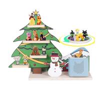 Todeco Estantería Magnética Tonie Sobremesa con Bandeja, Árbol Navidad
