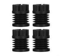 Todikaper Pies antivibración para impresoras 3D Bambu Lab P1 X1 Series de Goma de Silicona Que Absorbe los Golpes, Color Negro, Paquete de 4 Unidades de 28,9 x 35,6 mm