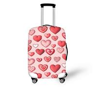 TODIYADDU Funda de equipaje para mujer de 18/24/28/32 pulgadas, funda protectora de elastano, Candy Heart, S (for 18-21 inch luggage)