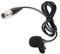 Todlinkoc Lavalier - Micrófono de solapa con conector Mini XLR, micrófono de solapa con clip manos libres compatible con sistema de micrófono inalámbrico UHF bodypacks amplificador de voz