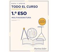 Todo 1.º ESO - Cuaderno de Guía y Apoyo: Lengua, Matemáticas, Inglés, Geografía e Historia y Biología: teoría, práctica por niveles y soluciones ... el curso (Guía y Apoyo ESO - Todo en Uno)
