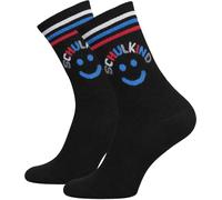 TODO 2026 Calcetines para niños y niñas 28-32, 33-37 para comienzo escolar, regalo escolar, bolsa escolar, educación física, Escolar - Negro - Sonrisa, 33-37