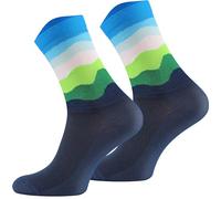 TODO Calcetines de ciclismo para hombre y mujer, transpirables para ciclismo de carretera, Calcetines de ciclismo con diseño para hombre, también ideales como calcetines para correr., 47-50
