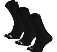 TODO Calcetines de ciclismo para hombre y mujer, transpirables para ciclismo de carretera, Calcetines de ciclismo con diseño para hombre, también ideales como calcetines para correr., 3 x negro, 43-46