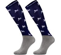 TODO Calcetines de equitación modernos de Comodo STPJM, delgados y transpirables, calcetines de equitación, para mujer, hombre, niños, jinete, STPJM - HORSES 03, 35-38