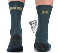 TODO Calcetines de senderismo BP Merino para hombre, mujer, niños. Calcetines de trekking, lana merino, transpirables, antiburbujas, producción de la UE, Brocken 1142m, 43-46