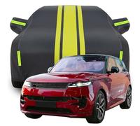 Todo Clima Impermeable Automóviles Cubierta para Land Rover Range Rover Sport First Edition, Protección Solar Polvo Hojas Nieve Resistente Arañazos Coche Lona,C-Black-Yellow