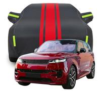 Todo Clima Impermeable Automóviles Cubierta para Land Rover Range Rover Sport First Edition, Protección Solar Polvo Hojas Nieve Resistente Arañazos Coche Lona,A-Black-Red