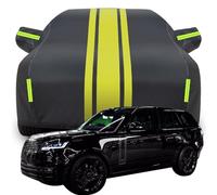 Todo Clima Impermeable Automóviles Cubierta para Range Rover First Edition, Protección Solar Polvo Hojas Nieve Resistente Arañazos Coche Lona,C-Black-Yellow