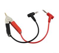 Todo cobre chapado en oro para clip Kelvin para pruebas de componentes SMD estilo cocodrilo rojo negro cableado compatible con M6013 M4070 MESR100 MLC500