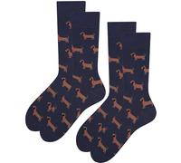 TODO Colores Calcetines divertidos con estampados - Multicolores, coloridos, locos para la alegría de vivir, 44-46