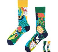 TODO Colores Calcetines divertidos con estampados - Multicolores, coloridos, locos para la alegría de vivir, 43-46