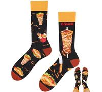 TODO Colores Calcetines divertidos con estampados - Multicolores, coloridos, locos para la alegría de vivir, 43-46