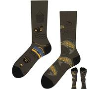 TODO Colores Calcetines divertidos con estampados - Multicolores, coloridos, locos para la alegría de vivir, 39-42