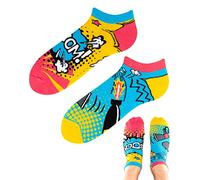 TODO Colours - Calcetines deportivos con diseño de rayo Explosion LOW divertidos Bombe Boom para hombre y mujer, multicolor Bombe Boom Low 39-42