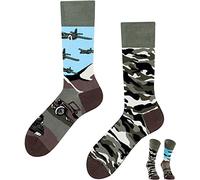 TODO COLOURS Calcetines divertidos con diseño - Land of Tanks Tank - loco calcetines multicolor para hombres mujeres y niños Land Of Tanks. 43-46