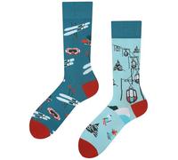 TODO Colours - Calcetines divertidos, multicolores, curiosos, con motivos alegres y llamativos, con mensajes en distintos idiomas, 43-46