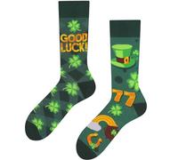 Todo Colours - Calcetines divertidos, multicolores, curiosos, con motivos alegres y llamativos, con mensajes en distintos idiomas, Good Luck., 43-46