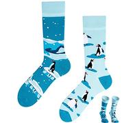 TODO COLOURS Casual Mix & Match Calcetines - The Penguins - Multicolor Calcetines coloridos azul/blanco 35-38