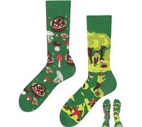 TODO Colours Divertidos calcetines con diseño - Multicolor, colorido, loco para la alegría de vivir, 35-38