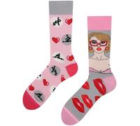 TODO Colours Divertidos calcetines con diseño - Multicolor, colorido, loco para la alegría de vivir, 43-46